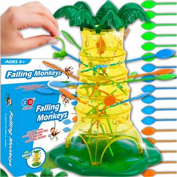 GRA ZRĘCZNOŚCIOWA RODZINNA SPADAJĄCE MAŁPKI BIERKI NA PREZENT DLA DZIECKA