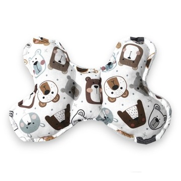 ДЕТСКАЯ ПРОТИВОШОКОВАЯ ПОДУШКА-БАБОЧКА MINKY ДЛЯ ДЕТСКОЙ КОЛЯСКИ