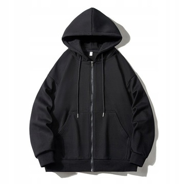 kardigan z kapturem, unisex casualowy top coat