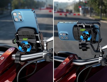 MOTORCYCLE PHONE HOLDER USB CHARGER 12/24v