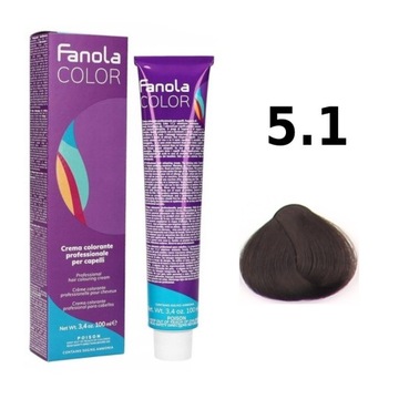 FANOLA CREMA COLORE 100ml farba do włosów nr 5.1