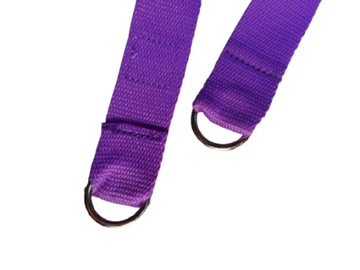 Ремешок для йоги 185 х 3,1 см фиолетовый