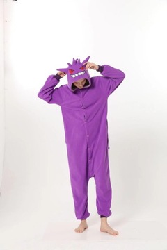 Piżama Onesie KIGURUMI Purpurowy Gengar