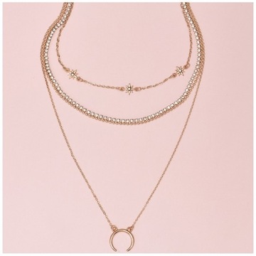 Naszyjnik choker delikatny 4W1 N747