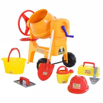 БЕТОНОМИКШЕР ГИГАНТ + WADER POLESIE Набор каменщика XXL