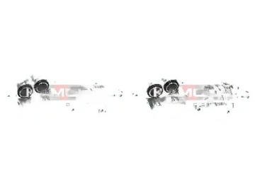 2X TŘMENY BRZDY KAMOKA PŘEDNÍ L+P DO NISSAN NAVARA NP300 (D40),