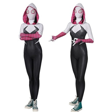 Spiderman Gwen Stacy Cosplay kostiumy 110-190cm//140cm