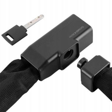 ВЕЛОСИПЕДНЫЙ ЗАМОК ROCKBROS С КЛЮЧОМ БЕЗОПАСНОСТИ 0,97М