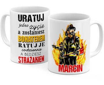 KUBEK Z IMIENIEM STRAŻAKA
