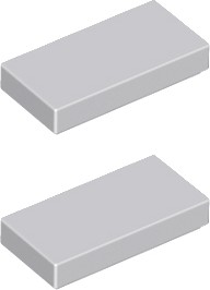 LEGO Płytka Tile 1x2 Jasny Szary 4211414 3069b - 2szt
