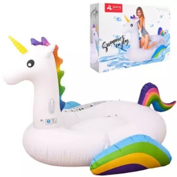 JEDNOROŻEC UNICORN DUŻY MATERAC DO PŁYWANIA PONTON BASEN XXL