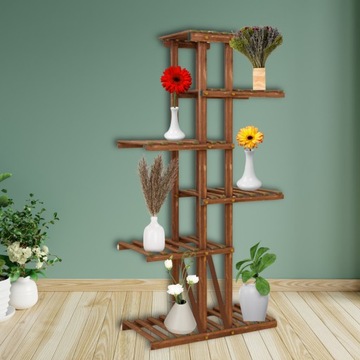 ДЕРЕВЯННАЯ ПОДСТАВКА ДЛЯ ЦВЕТОВ ПОДСТАВКА ДЛЯ ЦВЕТОВ ПОЛКА 113 см МНОГОУРОВНЕВАЯ