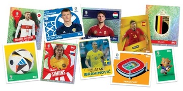 АЛЬБОМ НАКЛЕЙКОВ ЕВРО-2024 + 24 НАКЛЕЙКИ 3 МЕШКА TOPPS УЕФА ГЕРМАНИЯ