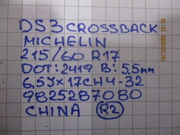 KOLA RÁFKY PNEUMATIKY CITROEN DS3 CROSSBACK R17 19R