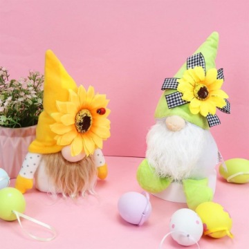 2X ГНОМ ВЕСНА ГНОМ ПАСХИ УКРАШЕНИЯ ДОМА УКРАШЕНИЯ ПОДСОЛНЕЧНИКА