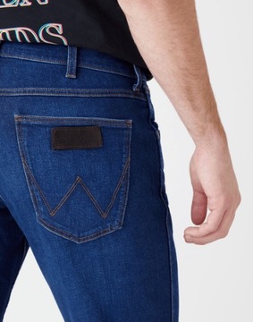 Męskie spodnie jeansowe proste Wrangler GREENSBORO W46 L30