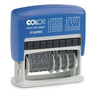 DATOWNIK Colop Mini - 12 HASEŁ + DATOWNIK