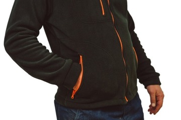 Флисовая толстовка WORK FLEECE FLRA340 BK-OR S