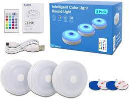 Inteligent Color Light Round Light 3 PACK