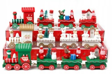 DEKORACJE ŚWIĄTECZNE POCIĄG CIUCHCIA MIKOŁAJ