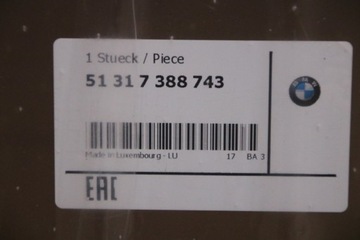 BMW G30 G31 NOVÁ SKLO (OKNO) ČELNÍ PŘEDNÍ 7388743