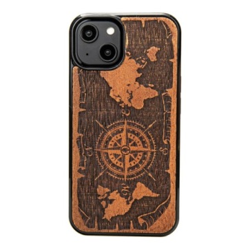Pouzdro Bewood pro iPhone 15 Růže Větrů Merbau