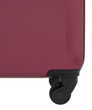 Маленький дорожный чемодан на колесах для ручной клади, жесткий PUCCINI бордовый ABS025C-3B