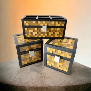 KAJAWIS буква XXL в стиле MINECRAFT 3D наклейки на стену ИМЕННЫЕ буквы 1 шт.