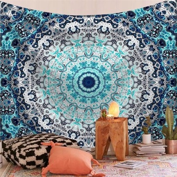 Gobelin 200x150cm Mandala czeski mata do jogi szal