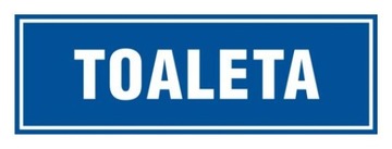 Toaleta tabliczka tablica PCV 10x30