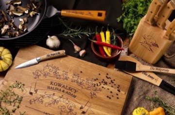 Набор из 5 ножей Gerlach Country в деревянном бруске.