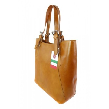 Итальянская кожаная сумка через плечо Vera Pelle A4 от Camel V77C.