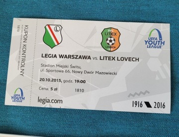 bilet Legia Warszawa - Litex Łowecz