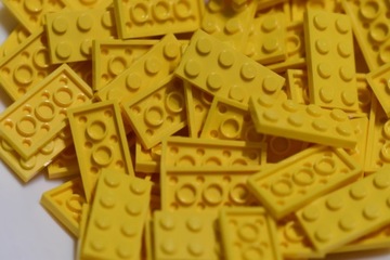 Lego płytka yellow żółta 2x4 3020 10szt