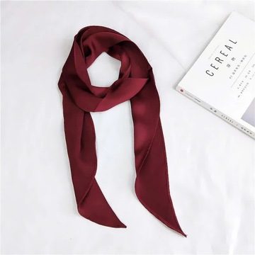 1PC Women Retro Long Silk Feel Satin Hairband