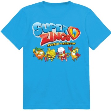 T-SHIRT KOSZULKA SUPER ZINGS 128 134 JAKOŚĆ JAKOŚĆ