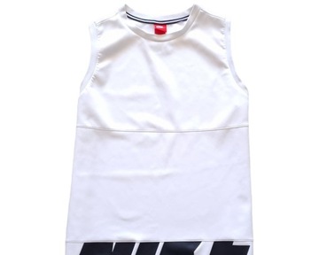 NIKE SPORTSWEAR DRESS MINI Sportowa Logo Biała Sukienka XL