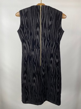 Sukienka elegancka czarna welurowy wzór Calvin Klein r. L (12)