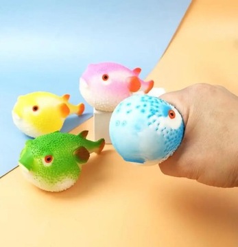 RYBA ROZDYMKA GNIOTEK RYBKA ZABAWKA ANTYSTRESOWA