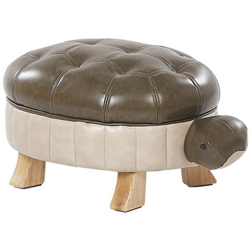 Pufa zwierzak ekoskóra zielona TURTLE