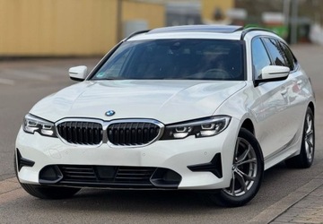 BMW Seria 3 G20-G21 Touring 2.0 320d 190KM 2022 BMW Seria 3 Bezwypadkowa Serwisowana 1-Wlasciciel M-HEV Ledy Panorama Asys
