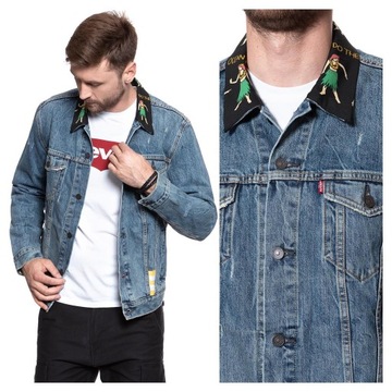 Męska kurtka jeansowa Levi's TRUCKER JEANS HULAHULA XL