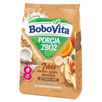 BoboVita kaszka ml. 7 zbóż zbożo-jagl owoc. 210g
