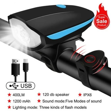 Bicycle Horn And Light Rechargable Horn With