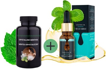 Mentol saunowy 50g + Olejek Naturalny Mięta Polna 10ml