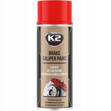 K2 Lakier do Zacisków i Bębnów Czerwony 400ml