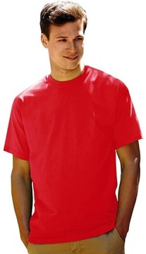 Koszulka T-shirt Fruit of the LOOM Red L