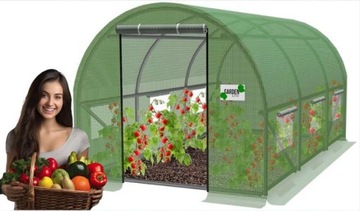TUNEL OGRODOWY FOLIOWY SZKLARNIA 3x2x2m FOLIAK 6m2 ZIELONY