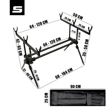 ПОДСТАВКА ДЛЯ РЫБАЛКИ ROD POD SAHIDO X WING ПОДСТАВКА ДЛЯ КОРМУШКИ ДЛЯ КАРПА