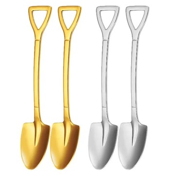 Spoon Tableware Stainless Steel Tea Creative Shovel Spoon Coffee Spoon Ice